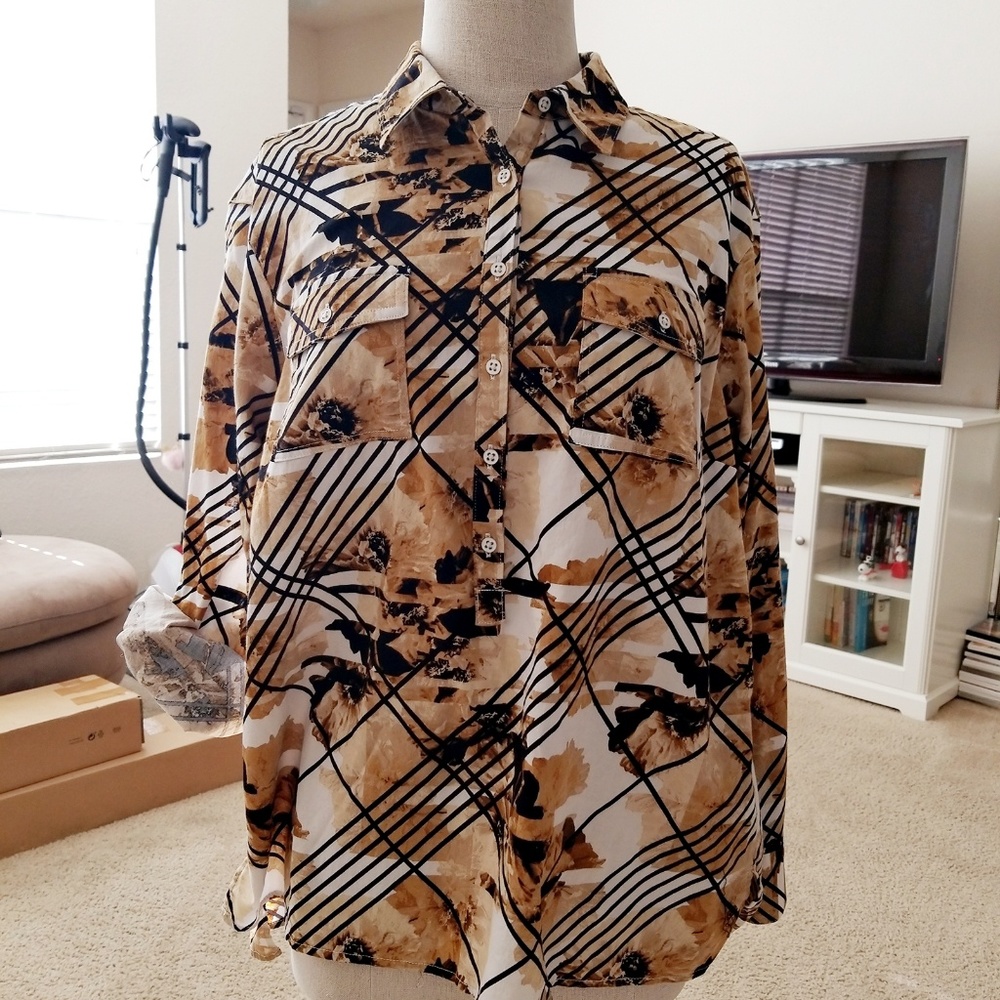 Dana Buchman Button shirt.